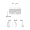 Beyaz Kablosuz Klavye Ve Mouse Seti