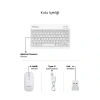 Beyaz Kablosuz Klavye Ve Mouse Seti