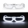 Beyaz LED Işıklı Parti Gözlüğü 3 Modlu – Glow & Gece Eğlence Gözlüğü