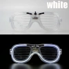 Beyaz Led Işıklı Parti Gözlüğü - Neon 3 Modlu