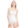 MARSİLYAN™ BEYAZ MI  2028 Dantelli Yüksek Bel Slip Korse