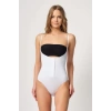 MARSİLYAN™ BEYAZ MI  2043 Göğsü Açık Agraflı Body Korse