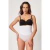 MARSİLYAN™ BEYAZ MI  2945 Tül Karyokalı Slip Lazer Korse