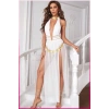 Beyaz Pul Aksesuarlı Tül Etekli Kadın Seksi Gecelik