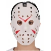 Beyaz Renk Kırmızı Çizgili Tam Yüz Hokey Jason Maskesi Hannibal Maskesi