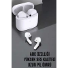 Beyaz Yeni Nesil Pro Bluetooth Kulaklık Yüksek Ses Kaliteli Anc Özelliği