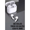 Beyaz Yeni Nesil Pro Bluetooth Kulaklık Yüksek Ses Kaliteli Anc Özelliği