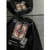 Bisiklet Yaka Baskılı SweatShirt - Siyah -