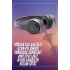 Bluetooth Kablosuz Kulaklık Siyah Wireless 5.0 Kulak Üstü Uzun Pil Ömrü