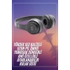 Bluetooth Kablosuz Kulaklık Siyah Wireless 5.0 Kulak Üstü Uzun Pil Ömrü