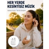 Bluetooth Kulaklık Beyaz Çağrı Cevaplama Dokunmatik Kontrol Kablosuz Yeni Nesil