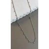 Boncuklu Zincir Kolye - Gümüş