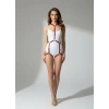 Bordo Body Harness Kadın Deri Halka Detaylı Vücut Aksesuarı - Brf234