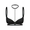 Boyun Bel Arası Zincirli Seksi Choker - Brf48