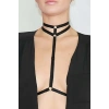 Boyunda Çift Sıralı Şık Lastik Harness - Brf84