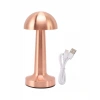 Bronz Dokunmatik Masa Lambası 3 Renk Led Şarjlı Kablosuz Usb Çıkışlı