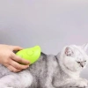 Buharlı Yumuşak Silikon Uçlu Kedi &amp; Köpek Tüy Tarama Tarağı Yıkama Fırçası (4887)