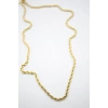Burgu Zincir Kolye 60cm-4mm - Altın