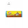 Büyük Boy Çöp Torbası 65 x 80 cm 10 Lu Rulo x 10 Paket = 100 Adet (Mavi)