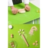 Büyük Boy Silikon Hamur Açma Matı 50x40 Cm Hamur Ölçekli Yeşil