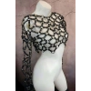 Çapraz Tasarım Uzun Kollu Deri Crop Bağlamalı Büstiyer Harness- Brf1076