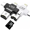 Card Reader 4in1 Type-c- İphone Lightning-micro Usb Hafıza Kart Okuyucu