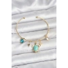 Caretta Caretta Charmlı Gold Renk Kadın Bileklik - TJ-BB8033