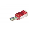 Cat6E Ez Rj45 Metal Konnektör 100 Adet Plastik Kutu - Kırmızı ND2419