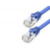 Cat7 Ethernet Patch Kablosu 10 Gbps 600 Mhz 30 Cm - Mavi HDX5097