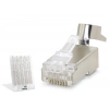 Cat7 Ez Rj45 Metal B Kalite Konnektör 100 Adet Plastik Kutu - Silver ND2425
