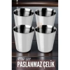 Çelik Bardak Seti 4 Adet Fazio Giacinto Design