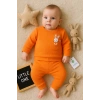 Cepli Tavşan Nakışlı % 100 Pamuk 2li Kız Bebek Takımı