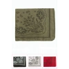 Çiçek Desenli Keten Bandana 50*50