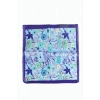 Çiçek Desenli Mor Renkli Zr Şifon Fular 50*50 cm