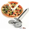 Çİft Başlı Metal Pizza Kesici ve Hamur Ruleti
