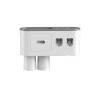 Çift Dispenserli Diş Macunu Sıkacağı 6 Fırçalık Bardaklı Banyo Organizer