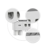 Çift Dispenserli Diş Macunu Sıkacağı 6 Fırçalık Bardaklı Banyo Organizer