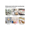 Çift Taraflı Akrilik Silikon Bant Yüksek Mukavemetli 18mm x 2 metre
