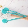 Çift Taraflı Silikon Uzun Saplı  Banyo Fırçası CM-331 (4887)