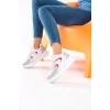 Cintia Beyaz Kırmızı Bağcıklı Spor Ayakkabı