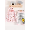 Civciv Desenli 2li % 100 Pamuk Kız Bebek Takımı