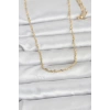 CM 14K Gold Renk Burgu Zincirli 60 cm Kadın Kolye - TJ-BKO10955