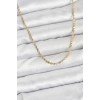 CM 14K Gold Renk Ezme Burgu Zincir Model 60 cm Kadın Kolye - TJ-BKO10929