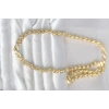 CM 14K Gold Renk Kalın Burgu Zincirli Model 60 cm Kadın Kolye TJ-BKO10997
