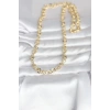 CM 14K Gold Renk Kalın Halka Zincirli 60 cm Kadın Kolye - TJ-BKO10999