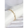 CM 14K Gold Renk Kalın Zincir Model Kadın Bileklik - TJ-BB8302