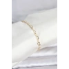 CM 14K Gold Renk Kalpli Zincir Model Kadın Bileklik - TJ-BB8278