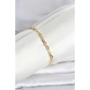 CM 14K Gold Renk Zincir Model Kadın Bileklik - TJ-BB8289