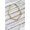 CM Yıldız Model Zirkon Taşlı VIP Seri Gold Renk Pirinç Kadın Bileklik TJ-BB8608