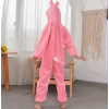 Çocuk Tavşan Kostümü Pembe Renk 2-3 Yaş 80 cm (4887)